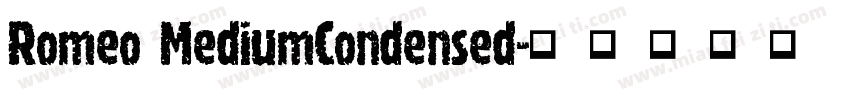 Romeo MediumCondensed字体转换